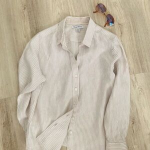 Tommy Bahama Beige Striped Shirt